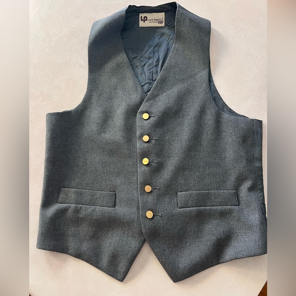 Vintage Levi's Panatela Gray Sportswear Vest